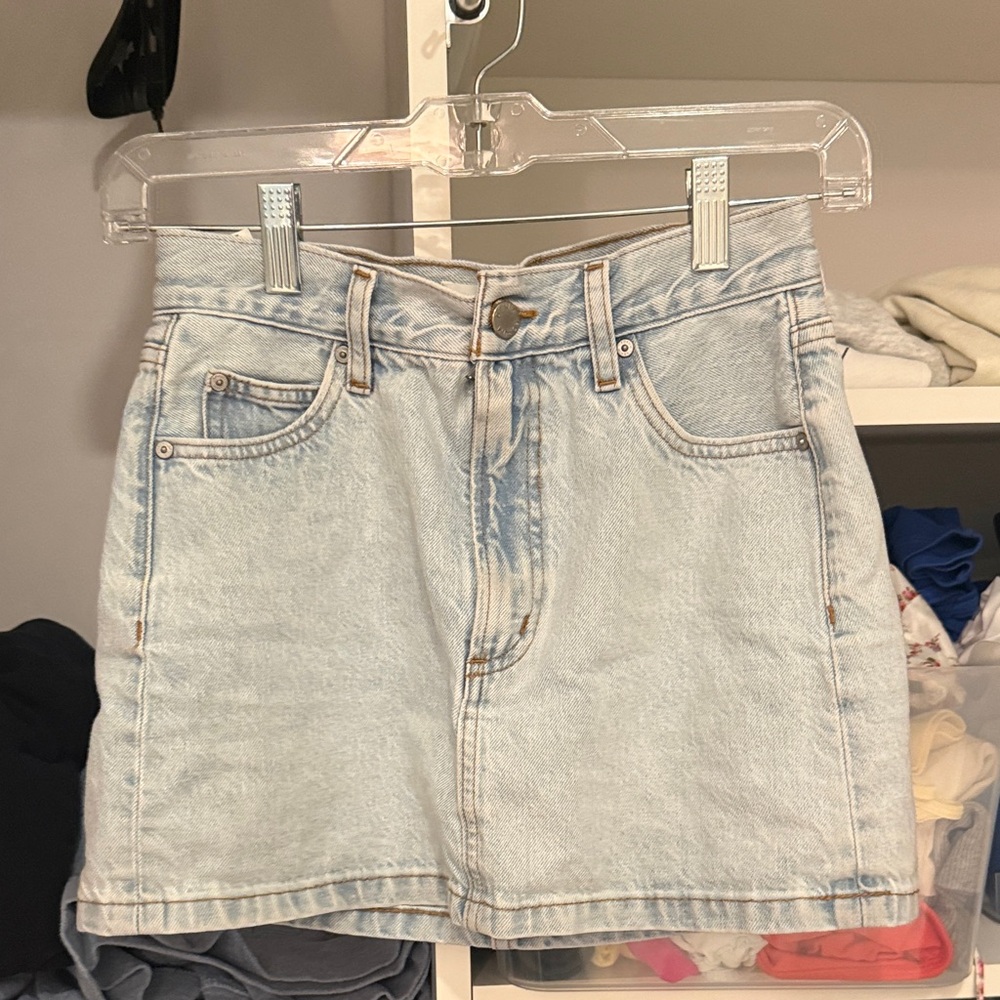 Denim Forum Sky Blue Jean Skirt